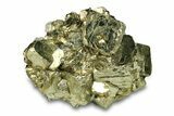 Gleaming Pyrite Crystal Cluster - Peru #291928-1